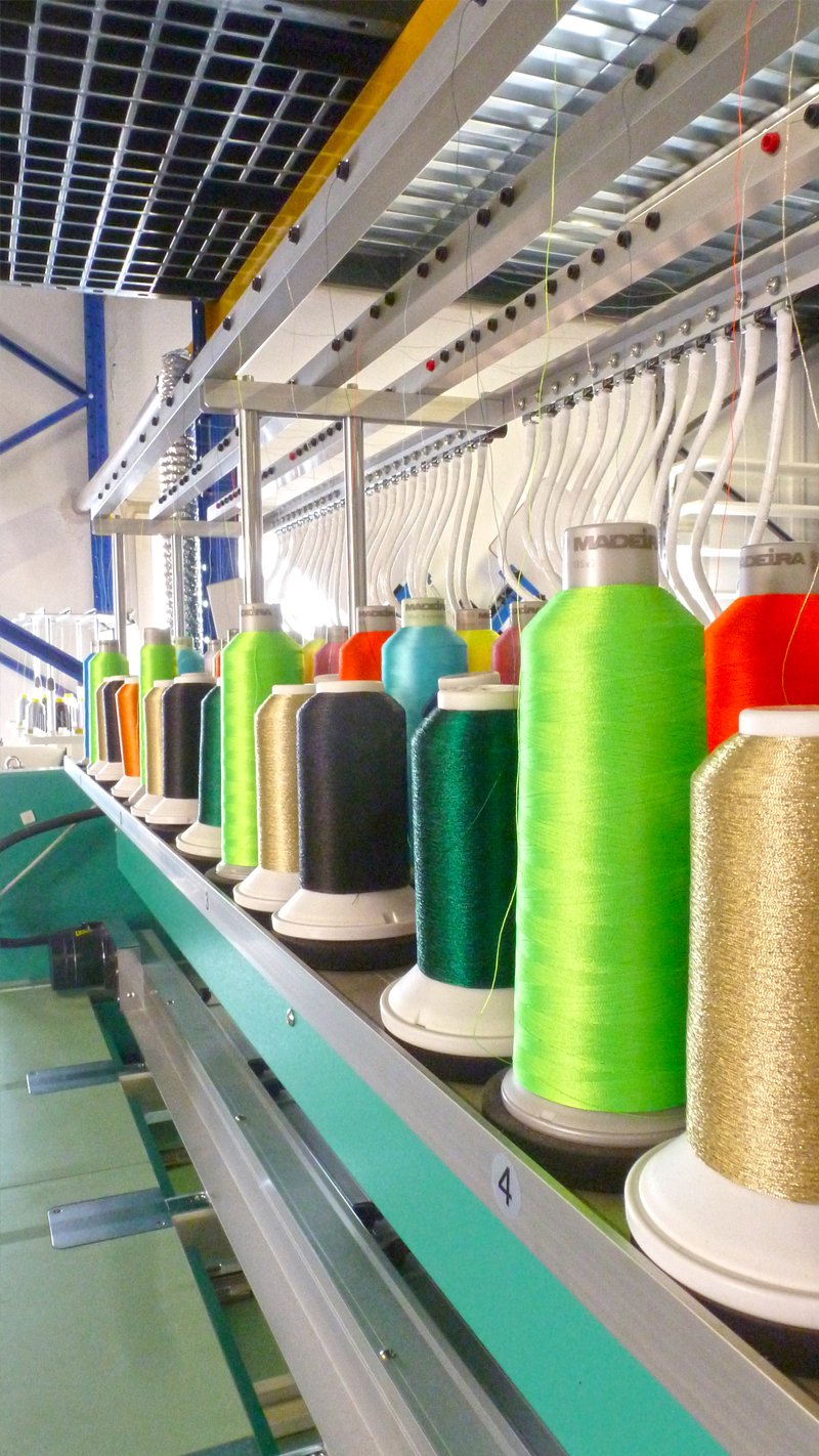 Embroidery production in Aubagne Capedoro